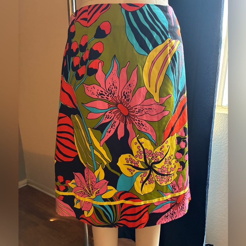 Russell Kemp Vibrant Floral A-Line Skirt